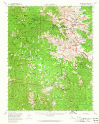 Mineral King 1956 topographic map thumbnail