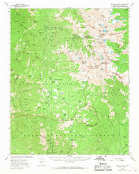 Mineral King 1967 topographic map thumbnail