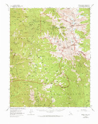 Mineral King 1967 topographic map thumbnail