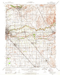Modesto East 1939 topographic map thumbnail