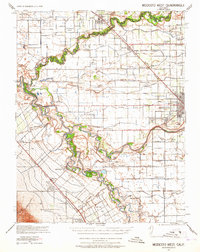 Modesto West topographic map thumbnail