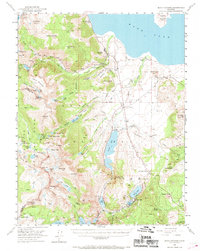 Mono Craters 1953 topographic map thumbnail