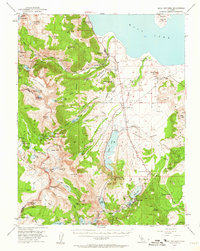 Mono Craters 1953 topographic map thumbnail