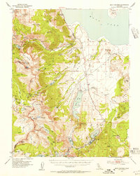 Mono Craters 1953 topographic map thumbnail