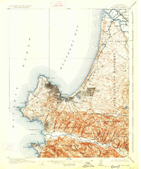 Monterey 1913 topographic map thumbnail