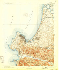 Monterey 1913 topographic map thumbnail
