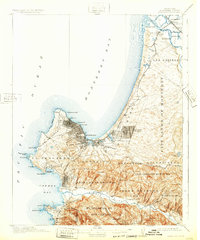 Monterey 1913 topographic map thumbnail