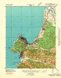 Monterey 1941 topographic map thumbnail