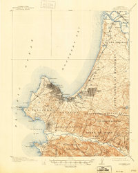 Monterey 1913 topographic map thumbnail