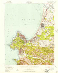 Monterey 1947 topographic map thumbnail