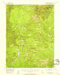 Montgomery Creek 1956 topographic map thumbnail