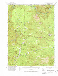Montgomery Creek 1956 topographic map thumbnail