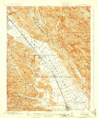 Morgan Hill 1917 topographic map thumbnail