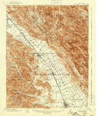 Morgan Hill 1917 topographic map thumbnail