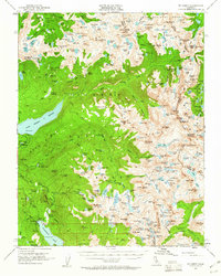 Mt Abbot 1953 topographic map thumbnail