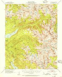 Mt. Abbot 1953 topographic map thumbnail