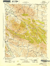 Mt. Diablo topographic map thumbnail