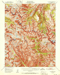 Mt. Goddard 1951 topographic map thumbnail