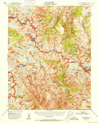 Mt. Goddard 1952 topographic map thumbnail