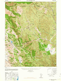 Mt. Hamilton 1963 topographic map thumbnail