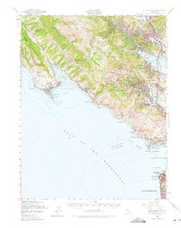 Mt. Tamalpais topographic map thumbnail