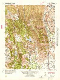 Mt. Vaca 1942 topographic map thumbnail