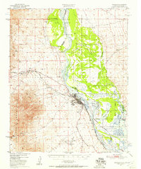Needles 1950 topographic map preview