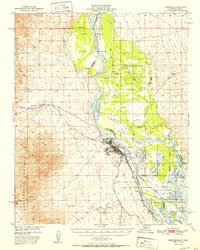 Needles 1952 topographic map preview