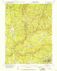 Nevada City 1948 topographic map thumbnail