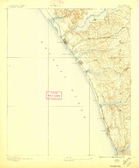 Oceanside 1893 topographic map thumbnail
