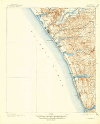 Oceanside 1901 topographic map preview