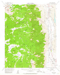 Olancha 1956 topographic map thumbnail