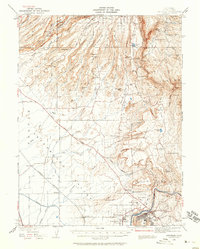 Oroville 1942 topographic map thumbnail