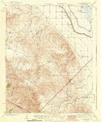 Ortigalita Peak 1943 topographic map thumbnail