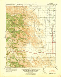 Pacheco Pass 1940 topographic map thumbnail