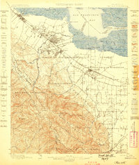 Palo Alto 1899 topographic map thumbnail