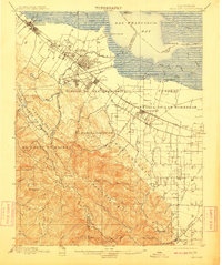 Palo Alto 1899 topographic map thumbnail