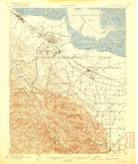 Palo Alto 1899 topographic map thumbnail