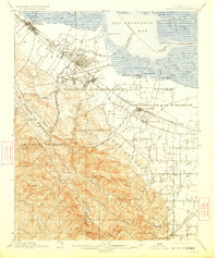 Palo Alto 1899 topographic map thumbnail