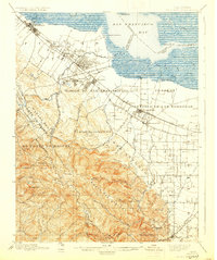 Palo Alto 1899 topographic map thumbnail