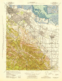 Palo Alto 1943 topographic map thumbnail
