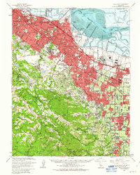 Palo Alto 1961 topographic map thumbnail