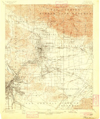 Pasadena 1900 topographic map thumbnail