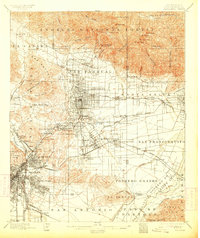 Pasadena 1900 topographic map preview