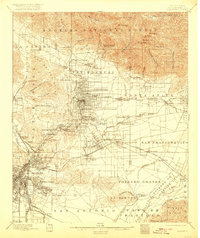 Pasadena 1900 topographic map preview