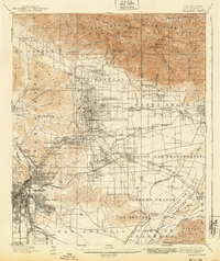 Pasadena 1900 topographic map thumbnail