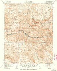 Patterson Mountain 1952 topographic map thumbnail