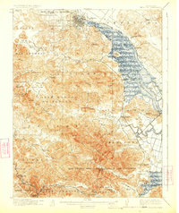 Petaluma 1914 topographic map thumbnail
