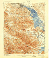 Petaluma 1914 topographic map thumbnail