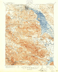 Petaluma 1914 topographic map thumbnail